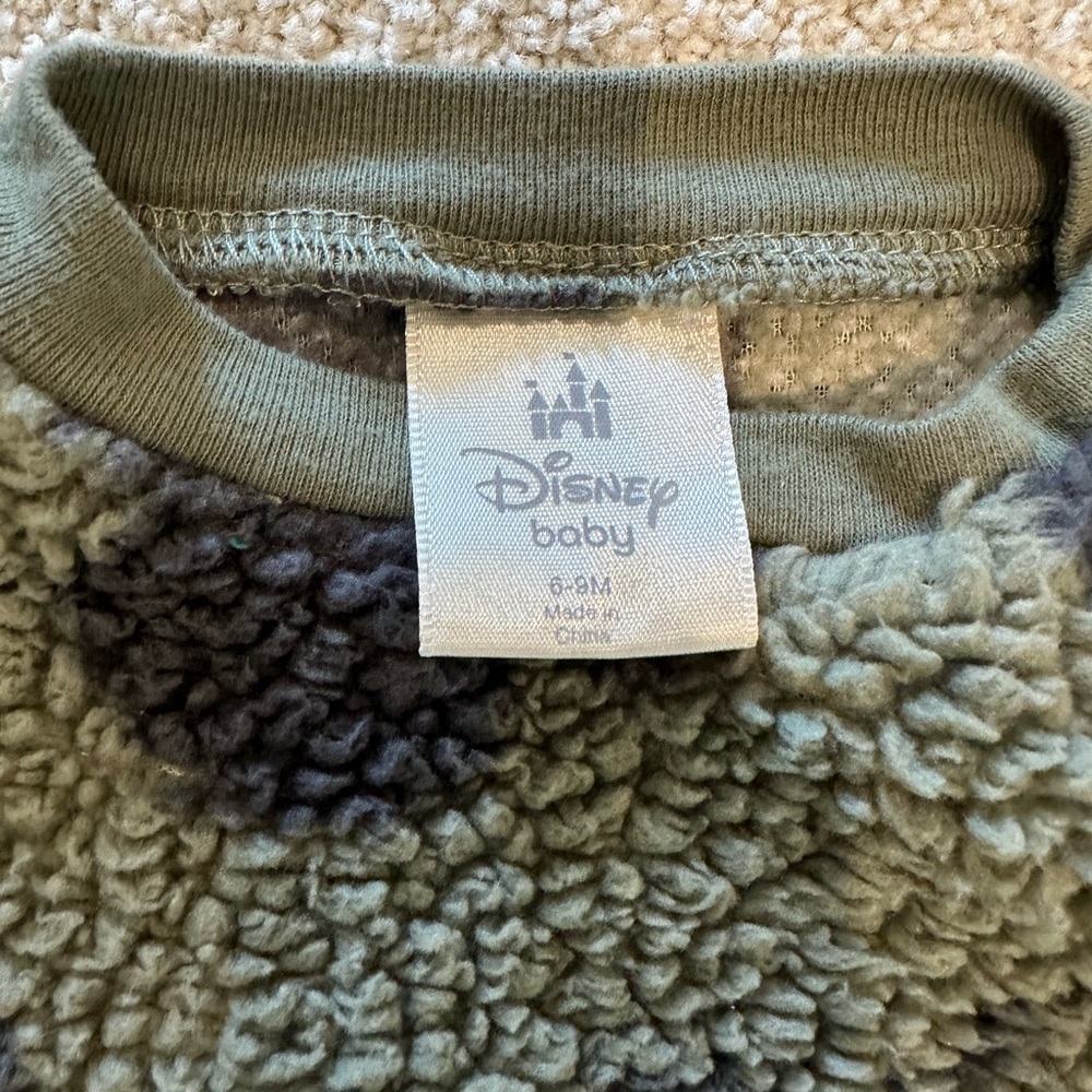 Disney Baby Green and Black Fleece Outfit - Picture 3 of 16